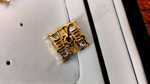 Sparkling Square Stud Earrings