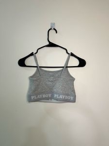 Playboy Grey Sports Bra