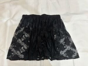 Sheer Black Lace Cami &amp; Skirt Set