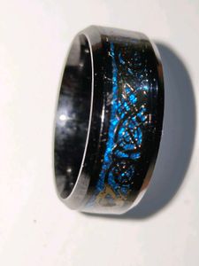 Shimmery Dragon Inlay Ring