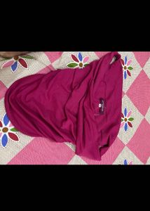 Sleek Pink Cowl Neck Tank Top