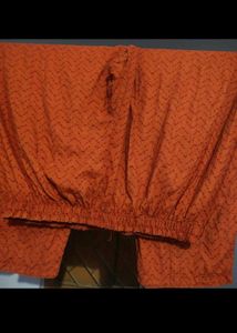 Blue &amp; Orange Kurta Set with Pants