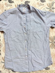 Uniqlo Slim Fit Band Collar Shirt