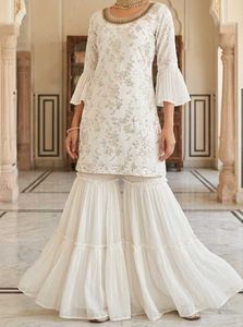 Price Drop White Garara Suit