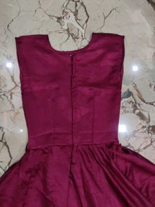 Elegant Burgundy Gown