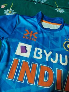 Men's Blue India Cricket Jersey