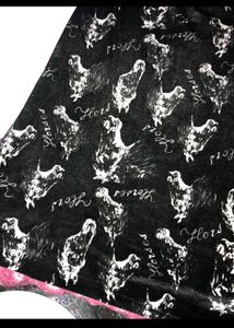 Velvet Print Midi Dress