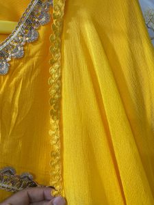 Bright Yellow Kurta Set with Dupatta