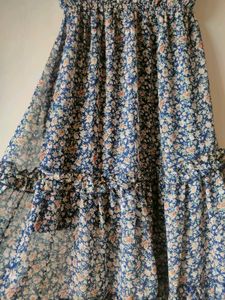 Floral Print Spaghetti Strap Dress