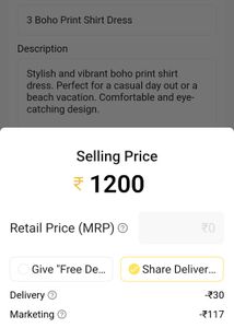 3 Boho Print Shirt Dress