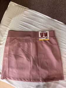 Light Pink A-line Skirt + shorts (skorts)