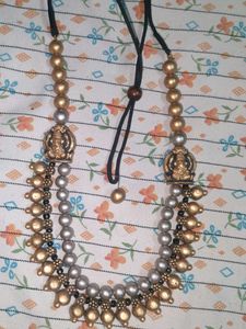 Antique Gold Ganesha Design Long Temple Handmade T