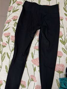 Chic Black Zip Detail Pants