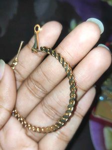 Gold Twist Hoop Earrings