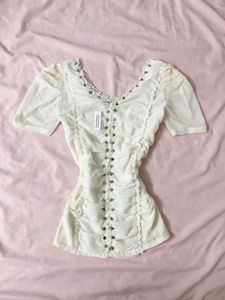 Fairycore Ruched Top