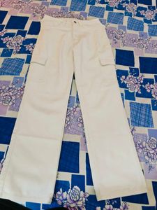 White Cargo Pants
