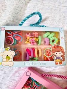Cute Hair Accessories Set for Kids (Yellow box)