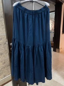 Be Indi Navy Embroidered Plazzo Set