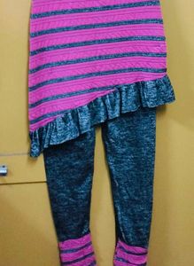 Striped 🩷 &amp; 🩶 Fusion Set for Kids