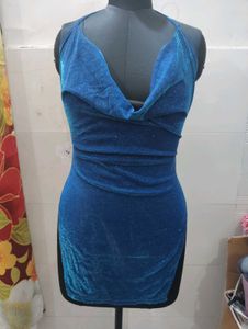 Shein Petite Blue Mini Dress