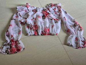 Crop Top Floral Print