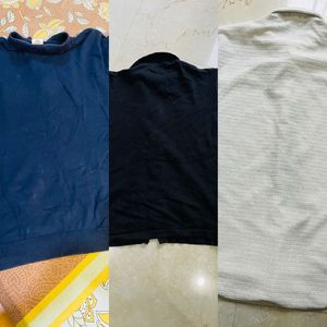 combo of 3 Snitch brand Mens Casual Button t shirt