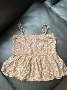 Floral Smocked Tank Top