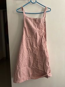 Pink Overall Dress