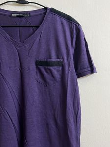 Men's V-Neck T-Shirt with Pocket