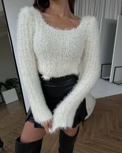 Fluffy Knit Crop Top