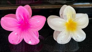 Floral Flower Hair Clips - Set of 2
