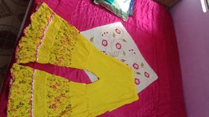Beautiful Sharara Haldi Ceremony Dress💛