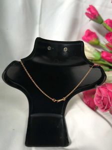 Delicate Rose Gold Chain Metal White Necklace Eyer