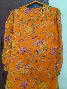 Vibrant Floral Print Midi Dress
