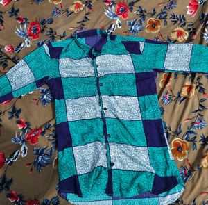 Retro Checkered Button-Up Shirt