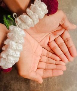 Handmade Crochet Flower Bangles