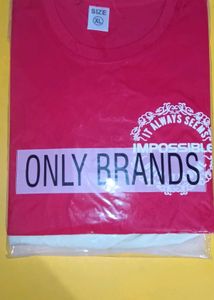 Red Graphic Print T-Shirt (XL)