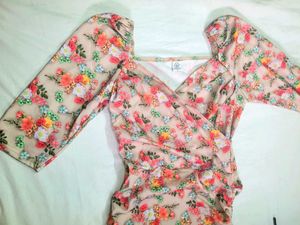 Elegant Floral Print Midi Dress