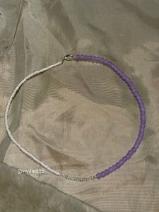 Lavender Beaded Necklace