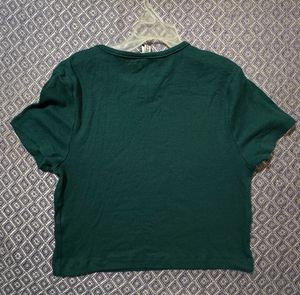 H&amp;M cotton crop tshirt size medium