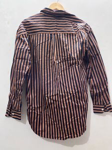Striped Button-Up Shirt