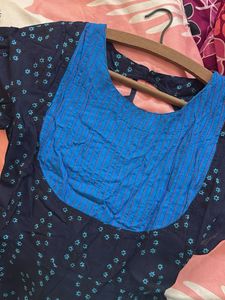 Charming Blue Printed Kurta
