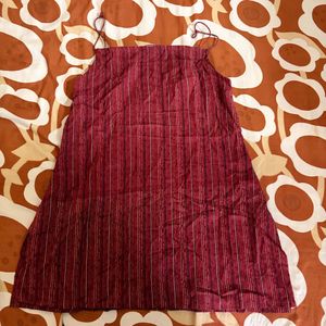 Stripe Spaghetti Strap Mini Dress