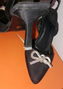 ❗Black Bow Stiletto Heels❗