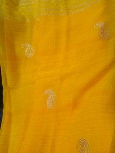 Elegant Yellow Sari
