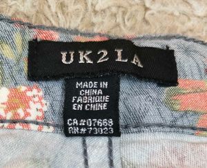 👖🌸 UK2LA Floral Print Jeans