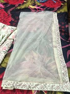 Embroidered Lehenga Skirt with Dupatta