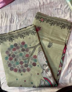 New Handloom Saree with Kalamkari Art (Women’s)