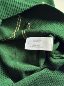 Dark green knit sweater