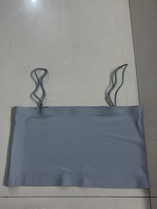 Light Grey Seamless Spaghetti Strap Bralet